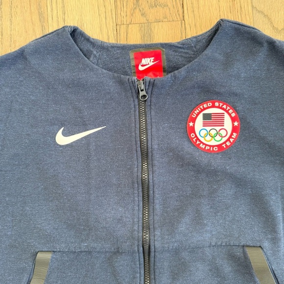 Nike Team USA Navy Blue Olympic Logo Jacket Size Large - Picture 2 of 16